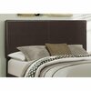 Homeroots 45.75 in. Solid WoodMDF & Foam Queen Size Bed with Leather Look 333279